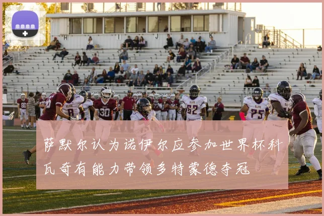 萨默尔认为诺伊尔应参加世界杯科瓦奇有能力带领多特蒙德夺冠